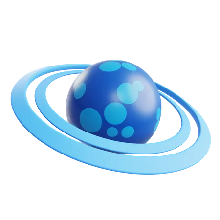 Saturn Planet  3D Icon