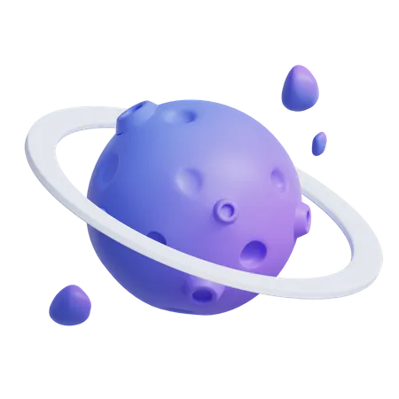 Saturn Planet  3D Icon