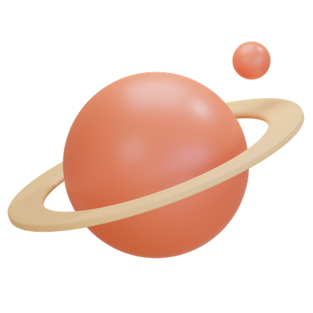 Saturn Planet  3D Icon