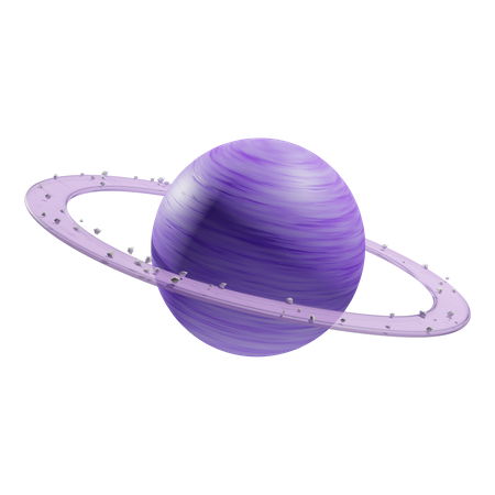 Saturn Planet  3D Icon