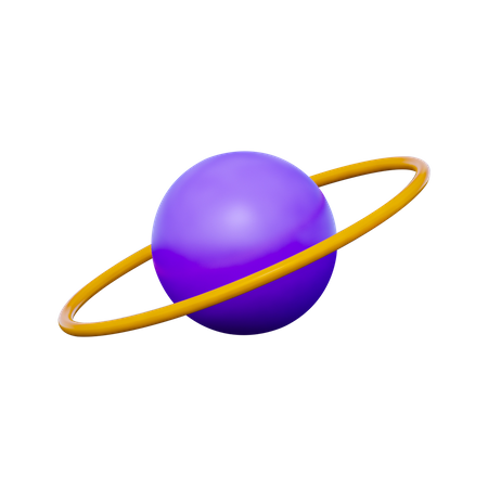Saturn Planet  3D Icon