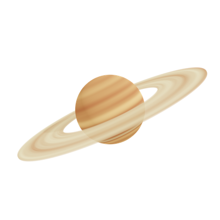 Saturn Planet  3D Icon