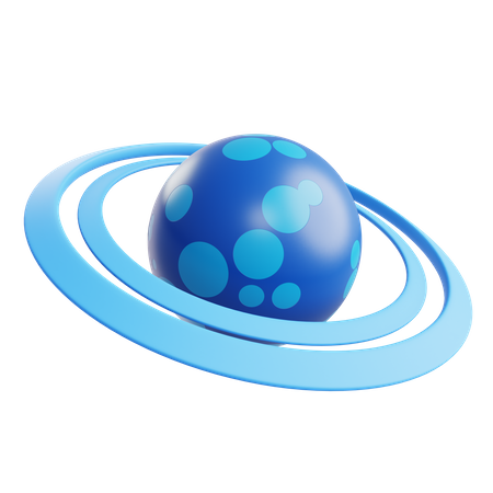 Saturn Planet  3D Icon