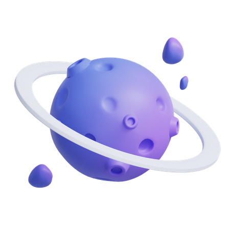 Saturn Planet  3D Icon