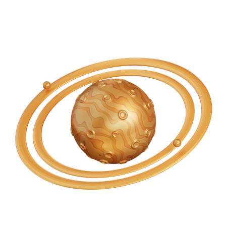 Saturn Planet  3D Icon