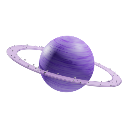 Saturn Planet  3D Illustration