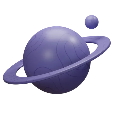 Saturn Planet  3D Illustration