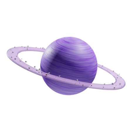 Saturn Planet 3D Illustration