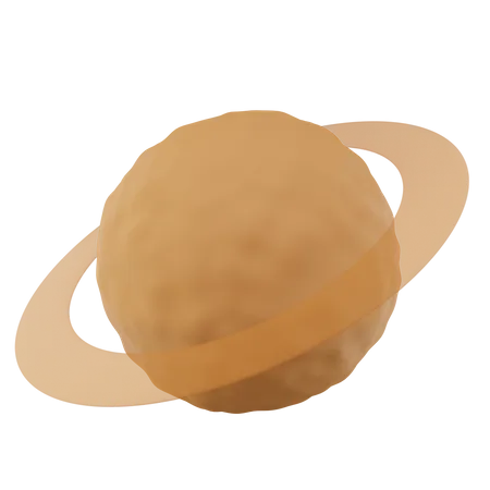 Saturn planet  3D Icon