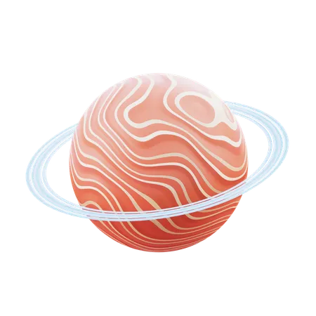 Saturne  3D Icon