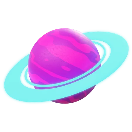 Saturne  3D Icon