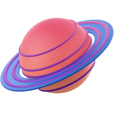 Saturne  3D Illustration