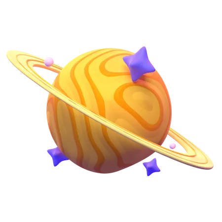 Saturne  3D Icon