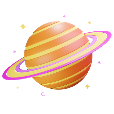 Saturne  3D Icon