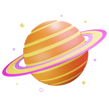 Saturne  3D Icon