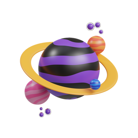 Saturne  3D Icon