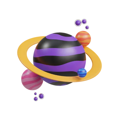 Saturne  3D Icon