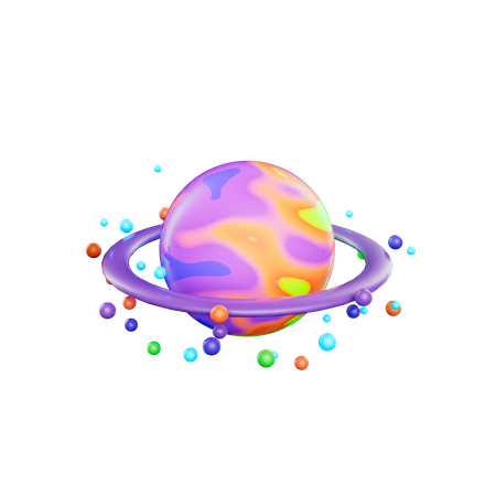 Saturne  3D Icon