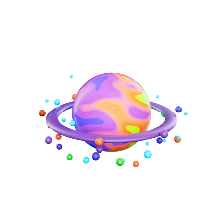 Saturne  3D Icon