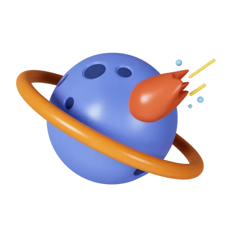 Saturne  3D Icon