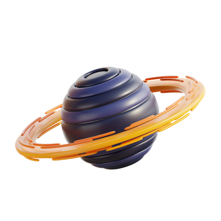 Saturne  3D Icon