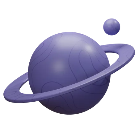 Planète Saturne  3D Illustration