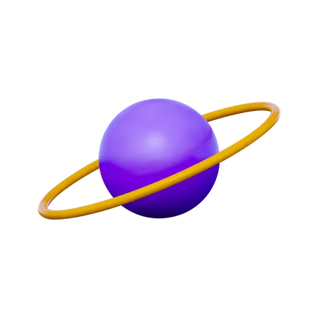 Planète Saturne  3D Illustration