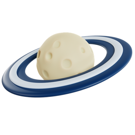 Saturne un espace  3D Icon