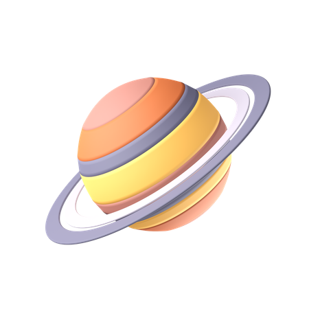 Planeta saturno  3D Icon
