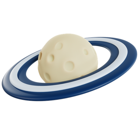 Saturno un espacio  3D Icon