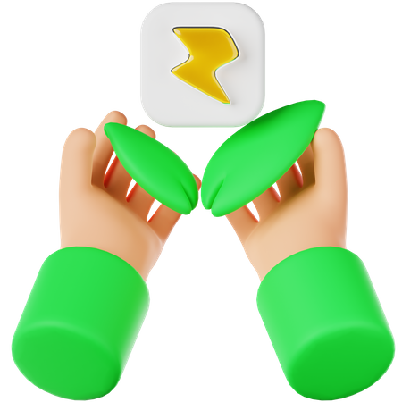 Saubere Energie  3D Icon