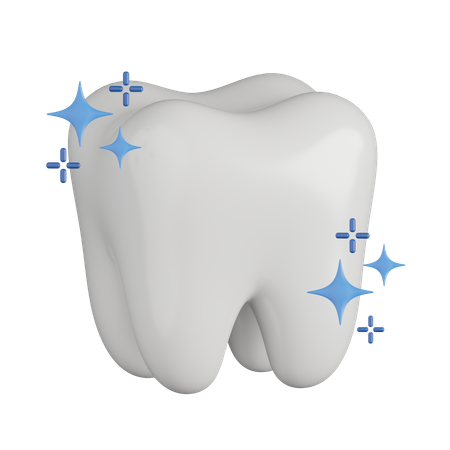Saubere Zähne  3D Icon