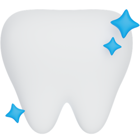 Saubere Zähne  3D Icon