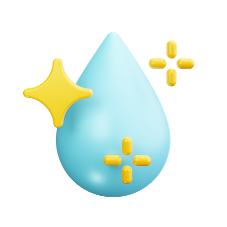 Sauberes Wasser  3D Icon