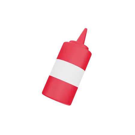 Sauce Bottle  3D Icon