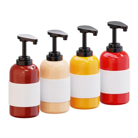 Sauce Bottle  3D Icon