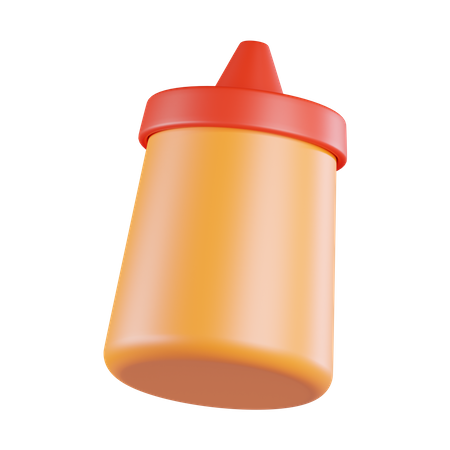 Sauce Bottle  3D Icon