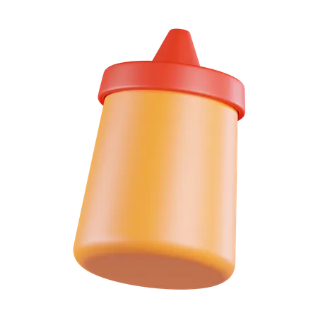 Sauce Bottle  3D Icon