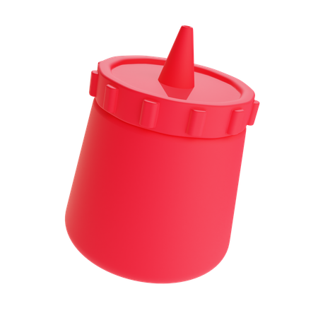 Sauce Bottle  3D Icon