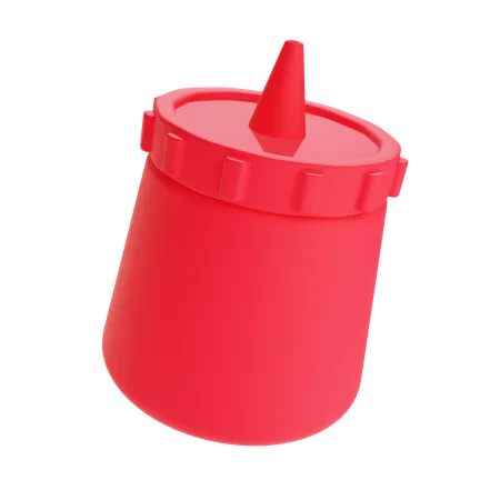 Sauce Bottle  3D Icon