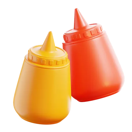 Sauce Bottle  3D Icon