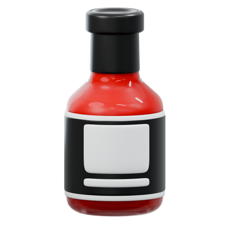 Sauce Bottle  3D Icon
