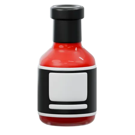 Sauce Bottle  3D Icon