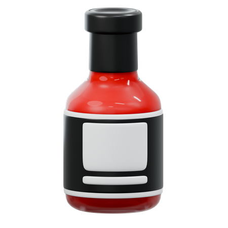 Sauce Bottle  3D Icon