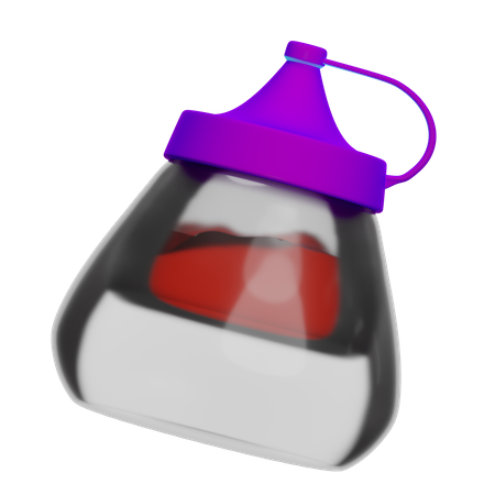 Sauce Bottle  3D Icon