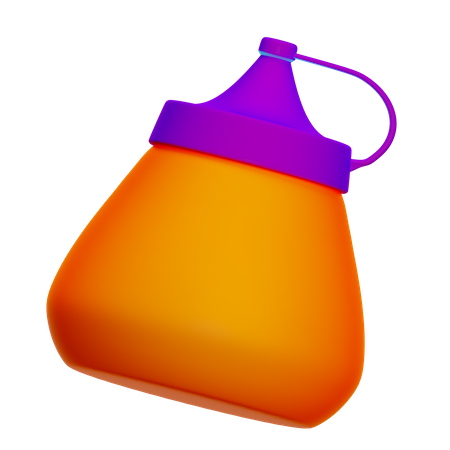 Sauce Bottle  3D Icon