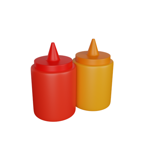 Sauce Bottle  3D Icon