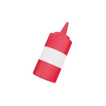 Sauce Bottle  3D Icon