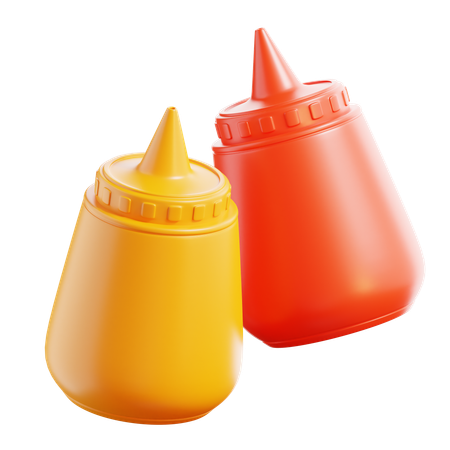Sauce Bottle  3D Icon