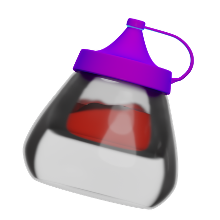 Sauce Bottle 3D Icon